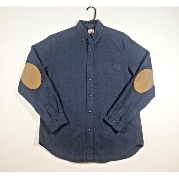 J Crew Workshirt Mens M Blue Long Sleeve Button Up Workwear Denim Lightweight - Picture 1 of 9